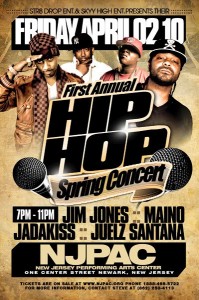 Spring hip Hop Concert NJPAC