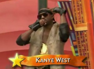 Kanye West performs "Lost In The World" at the Macy's Thanksgiving Day Parade