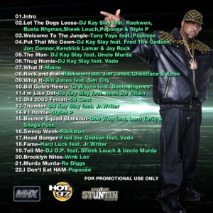 DJ Kay Slay - The Soul Controller mixtape back cover