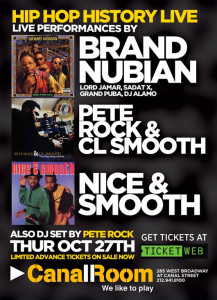 Brand Nubian, Pete Rock & CL Smooth, Nice & Smooth - Canal Room