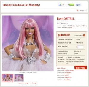 Nicki Minaj Barbie Doll Charity Auction