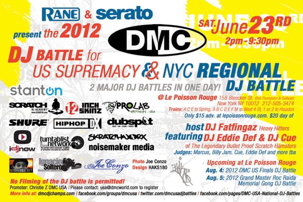 DMC DJ Battles - NYC Regional & US Supremacy at Le Possion Rouge