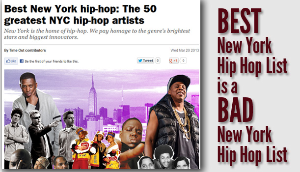 Best New York Hip Hop List is a Bad New York Hip Hop List