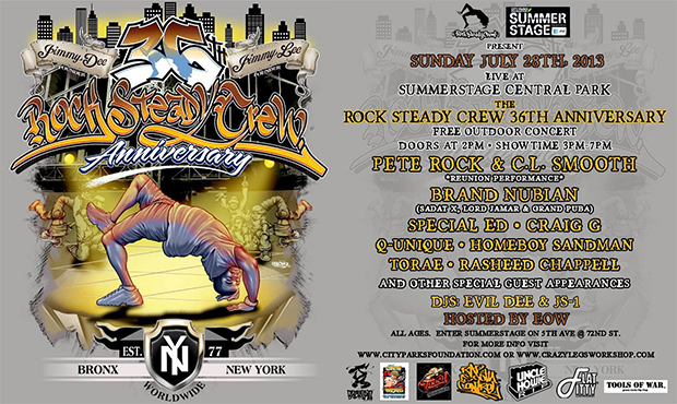 Rock Steady Crew Anniversary - Central Park, 2013