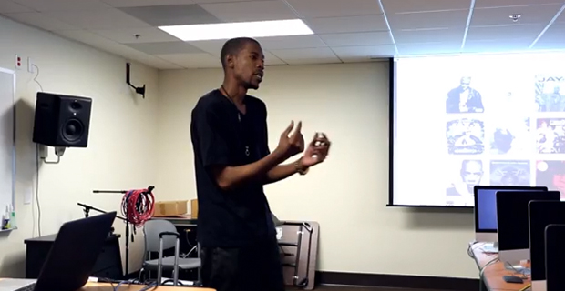 Young Guru teaching at USC