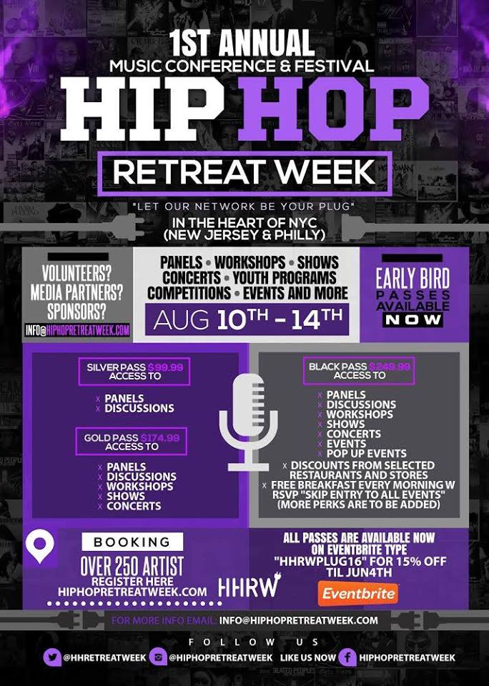 Hip Hop Retreat Week - New York City - Showcases, panels, workshops