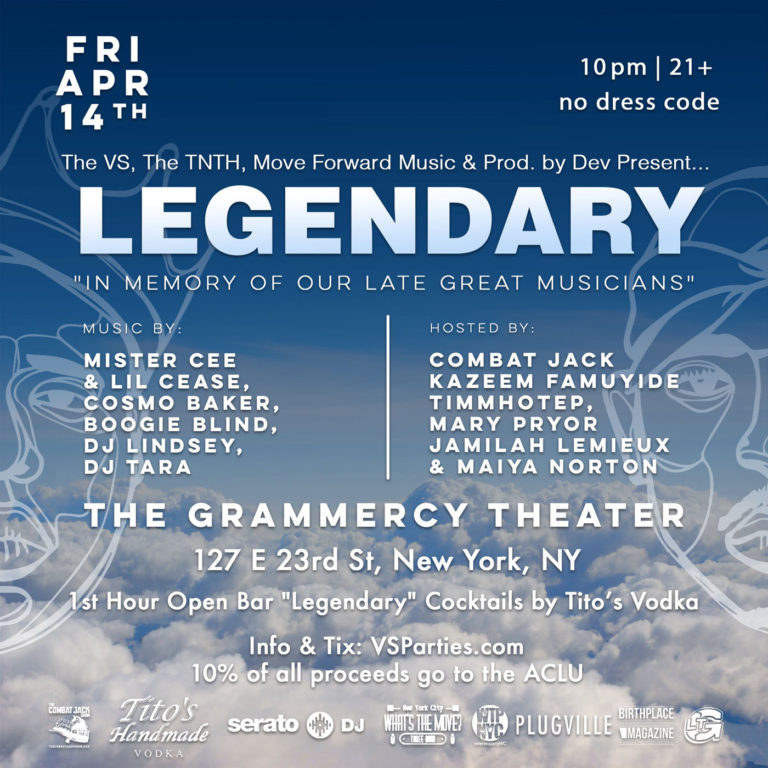 NYC ‘Legendary’ Party to Pay Tribute to Late, Great Music Icons