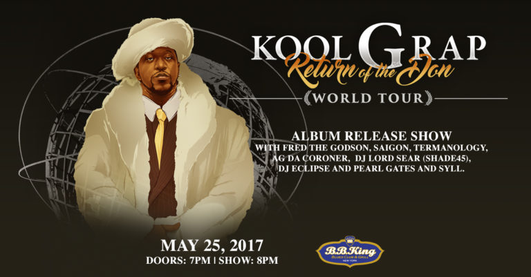 Lyrical Legend Kool G. Rap “Return of the Don” Album Release Show at B.B. King Blues Club [May 25, 2017]